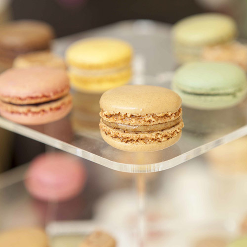 Homemade coffee, pistachio, raspberry and memon macaroons